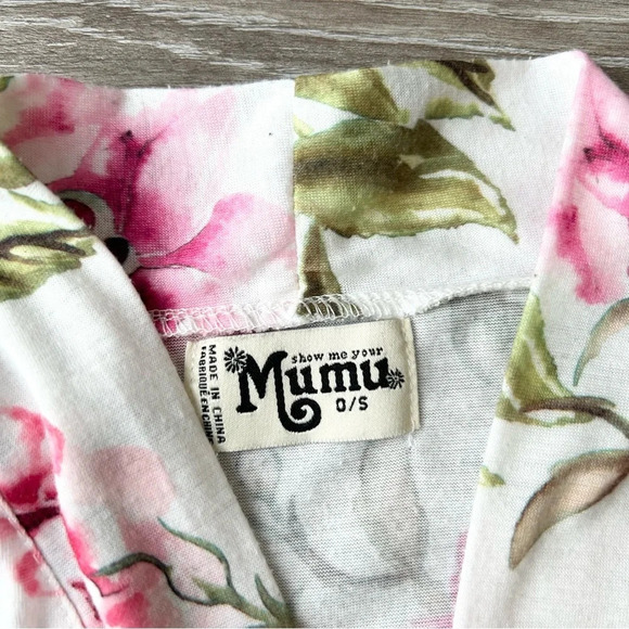 SHOW ME YOUR MUMU Brie robe Garden of blooms Short  Kimono Robe - Picture 5 of 13